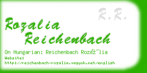 rozalia reichenbach business card